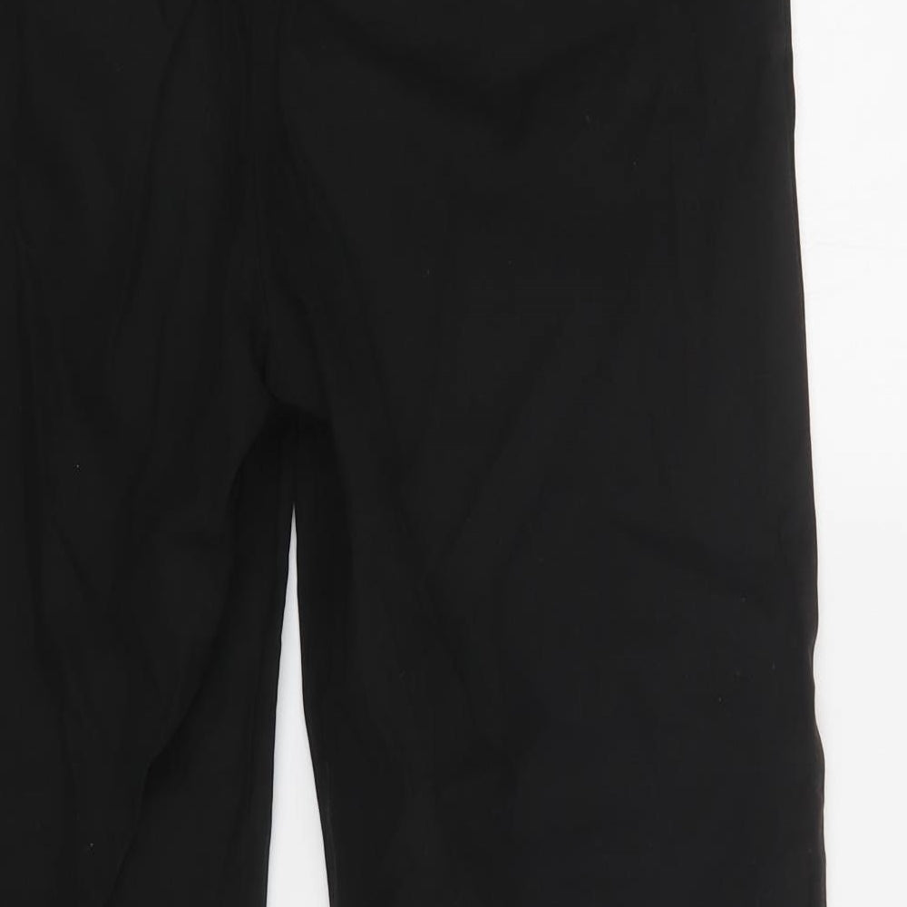 ASOS Womens Black  Cotton Chino Trousers Size 8 L29 in Regular Button