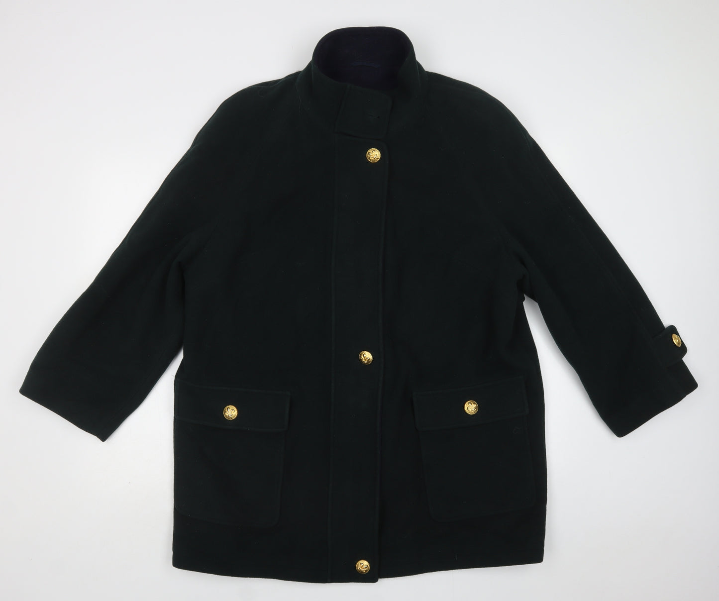 essence Womens Green   Pea Coat Coat Size 20  Zip