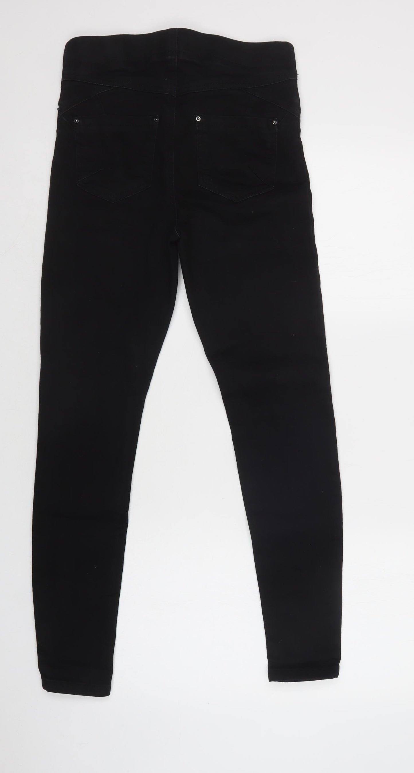 Matalan Womens Black  Cotton Jegging Jeans Size 10 L30 in Regular