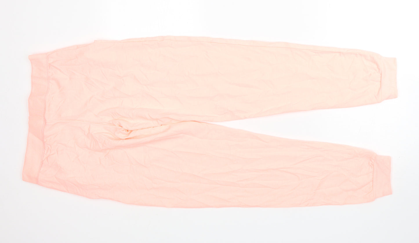 Love to Lounge Womens Orange  Polyester Trousers  Size 35 in L30 in Regular Tie - bright orange