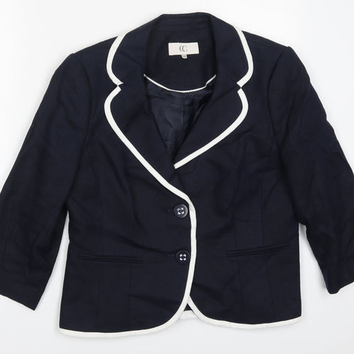 Country Casuals Womens Blue   Jacket  Size 14  Button