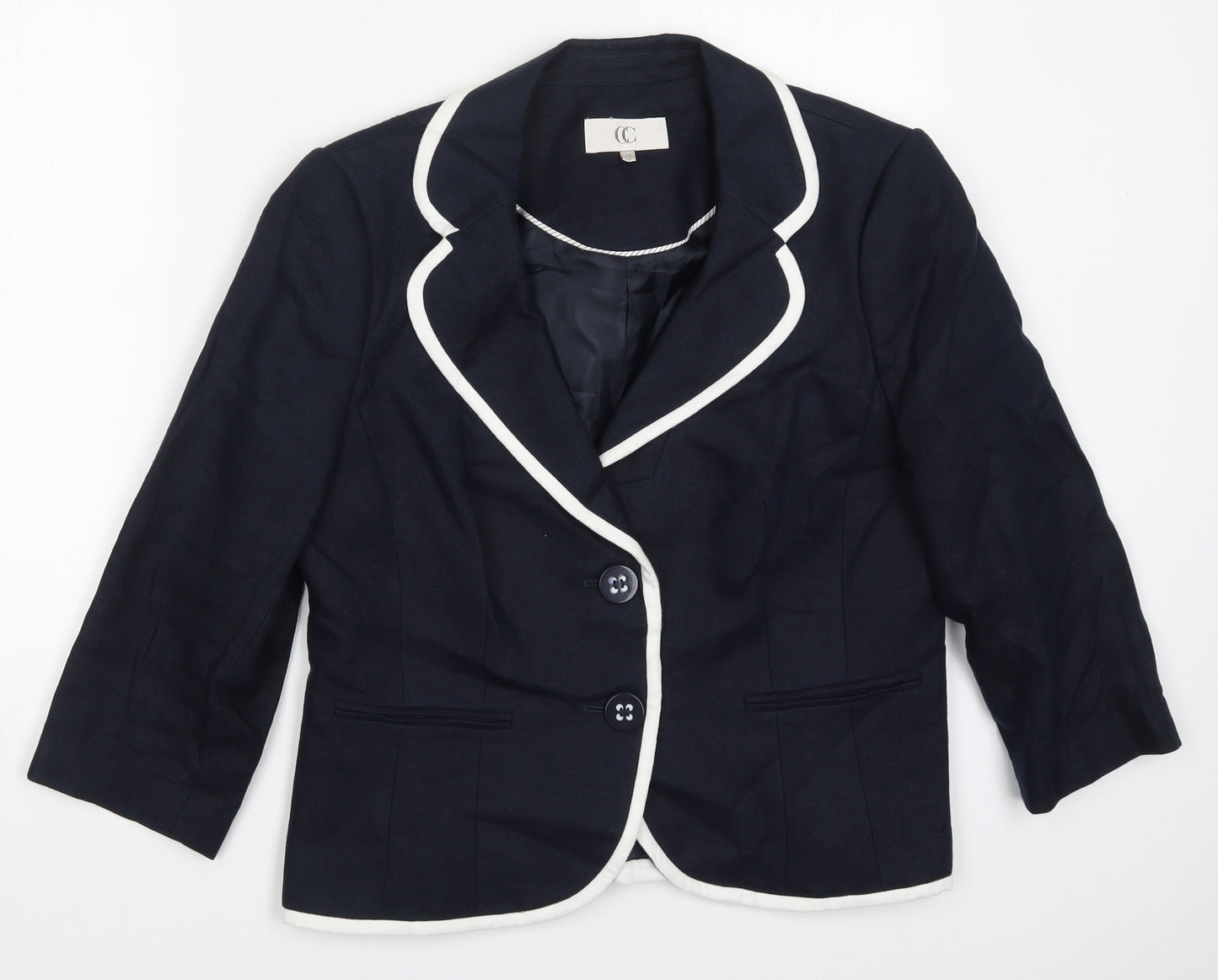 Country Casuals Womens Blue   Jacket  Size 14  Button
