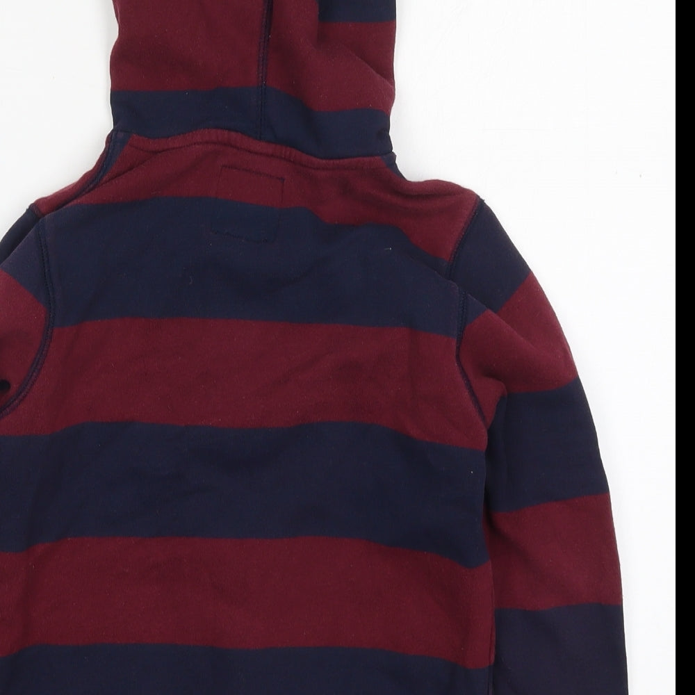 OshKosh Boys Red Spotted Cotton Full Zip Hoodie Size 8 Years  Zip