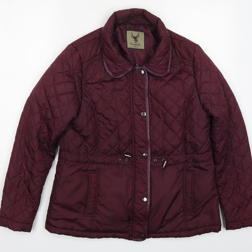 Originals Womens Purple   Quilted Coat Size 14  Zip