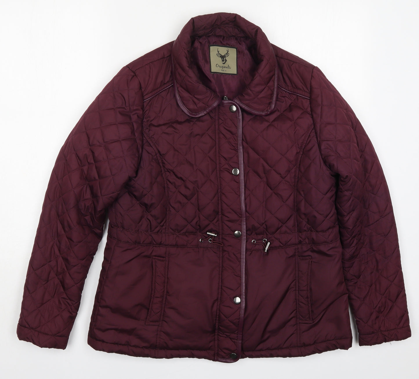 Originals Womens Purple   Quilted Coat Size 14  Zip