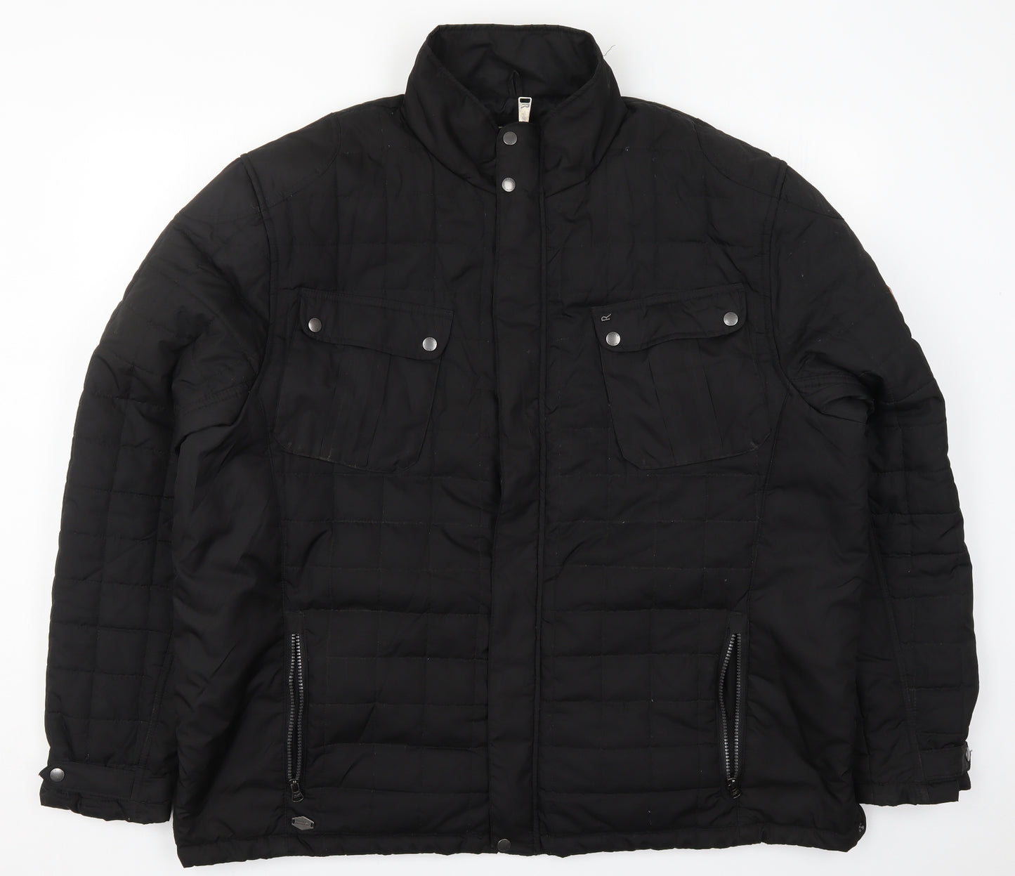Regatta Mens Black   Quilted Coat Size 3XL  Zip