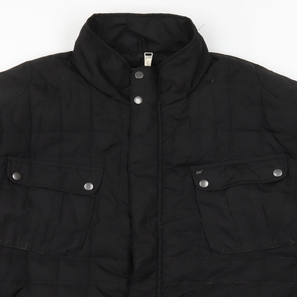 Regatta Mens Black   Quilted Coat Size 3XL  Zip