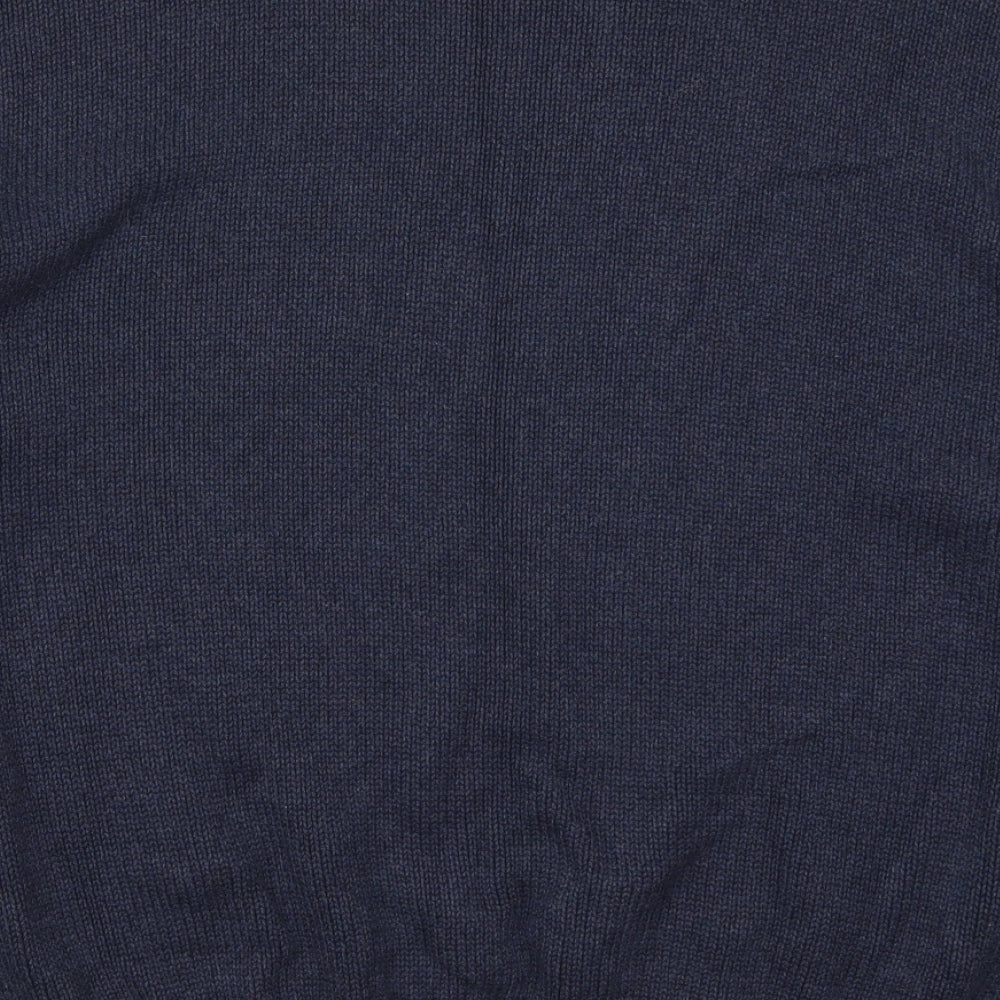Ralph Lauren Mens Blue Round Neck  Cotton Pullover Jumper Size XL
