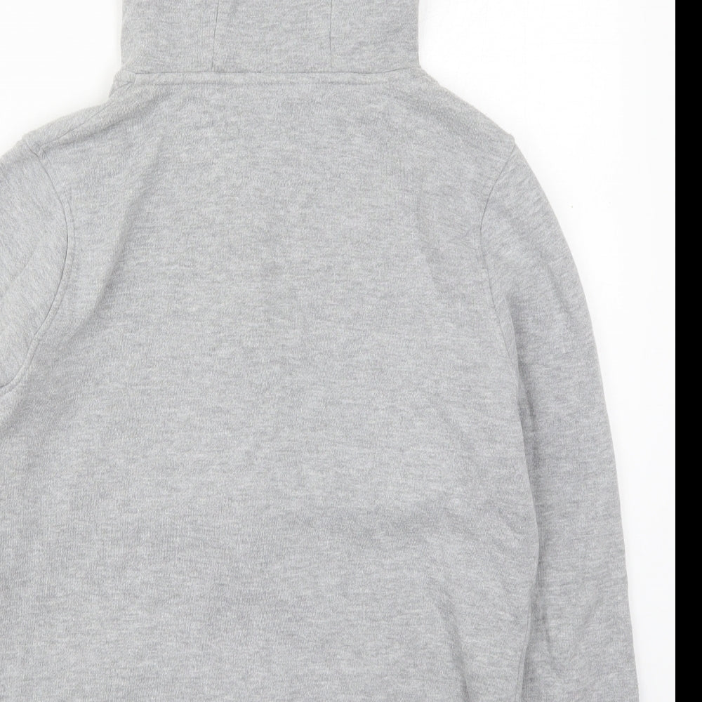 Primark Girls Grey  Cotton Full Zip Hoodie Size 13-14 Years  Zip