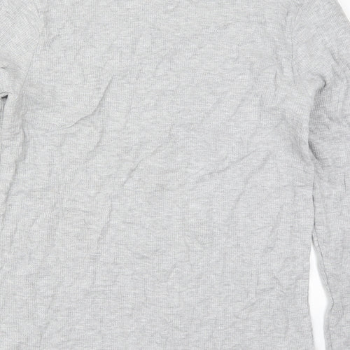 Pep&Co Mens Grey  Cotton  T-Shirt Size M Crew Neck