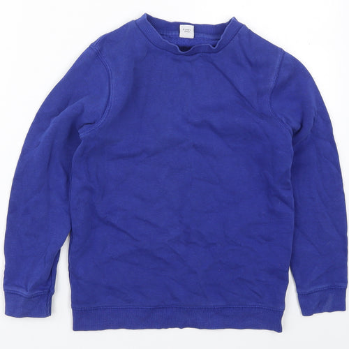 TU Boys Blue  Cotton Pullover Sweatshirt Size 8 Years  Pullover