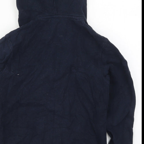 Spital Fields Boys Blue  Cotton Full Zip Hoodie Size 7-8 Years  Zip