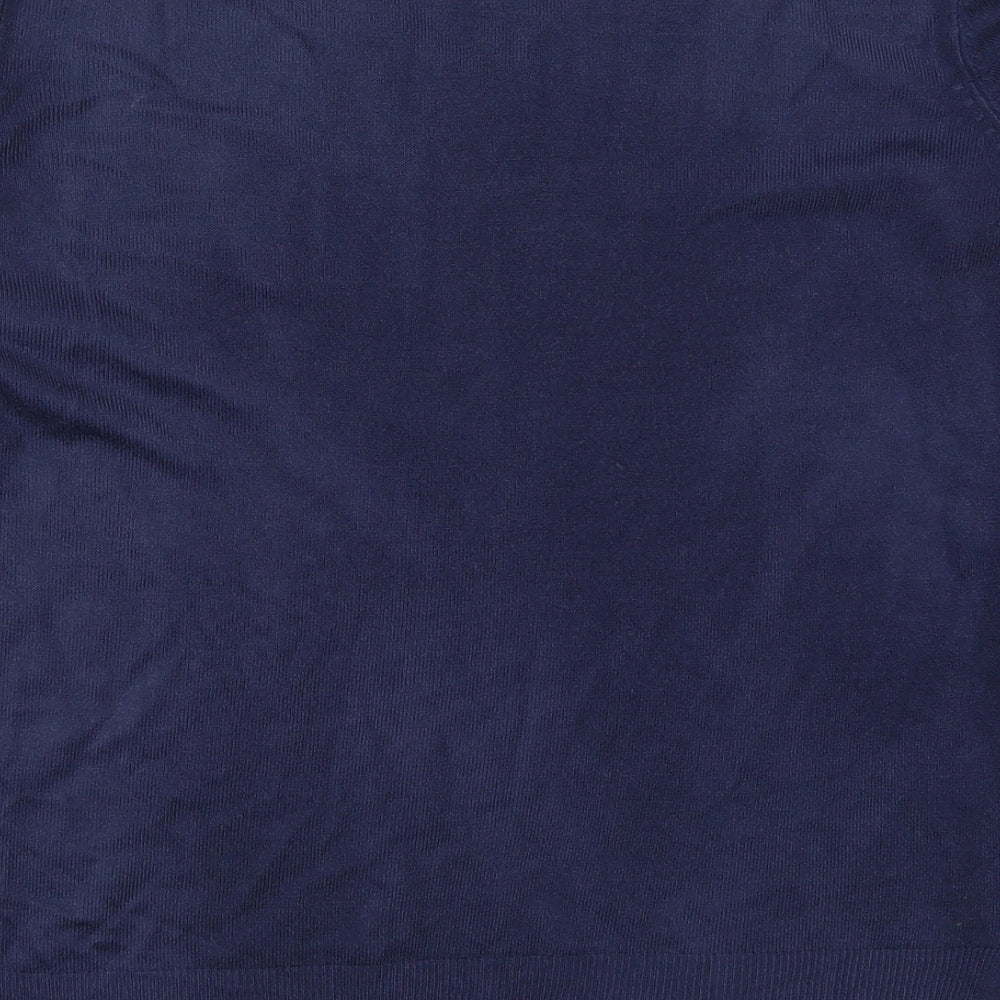 Atmosphere Womens Blue V-Neck  Acrylic Pullover Jumper Size 12