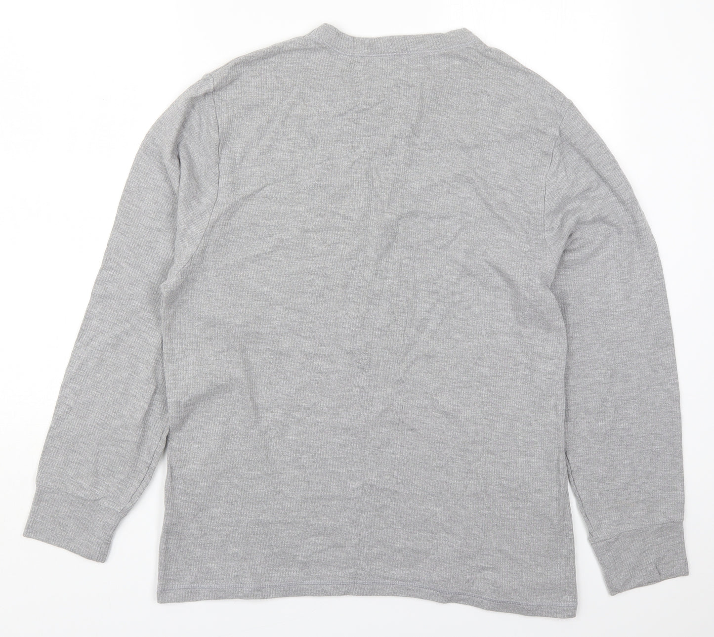 George Mens Grey  Cotton  T-Shirt Size 2XL Round Neck