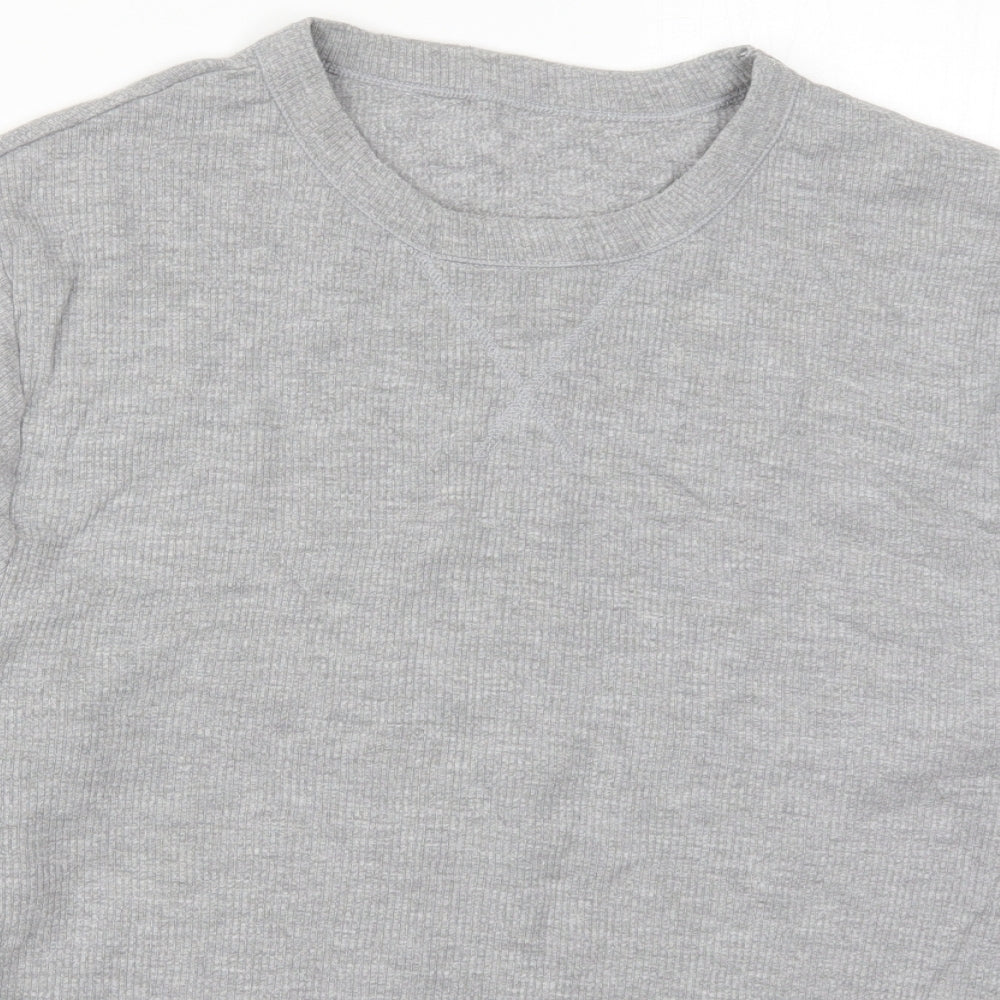 George Mens Grey  Cotton  T-Shirt Size 2XL Round Neck