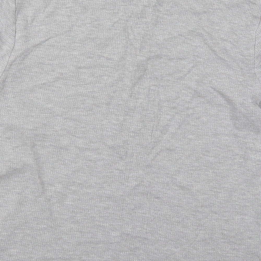 George Mens Grey  Cotton  T-Shirt Size 2XL Round Neck