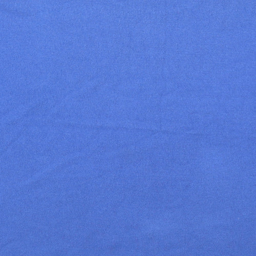 Vida Vi Womens Blue Round Neck  Acrylic Pullover Jumper Size XL