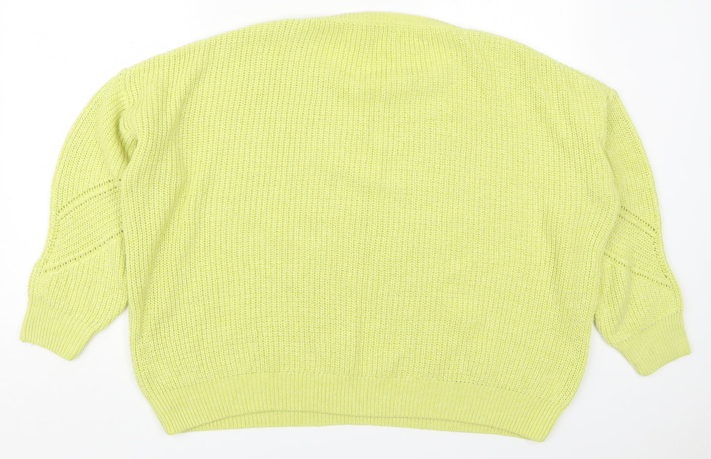 NEXT Womens Green Round Neck  Acrylic Pullover Jumper Size L