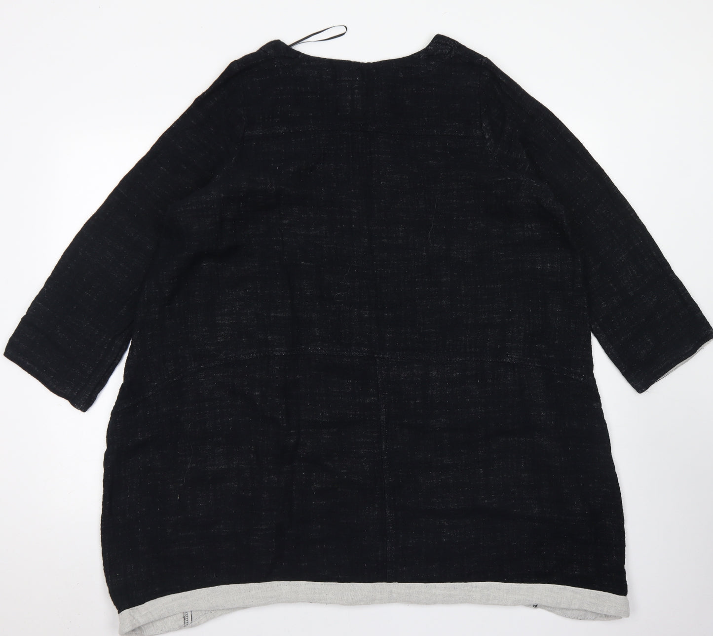 Gershon Bram Womens Black  Cotton A-Line  Size S  Round Neck  - Smock