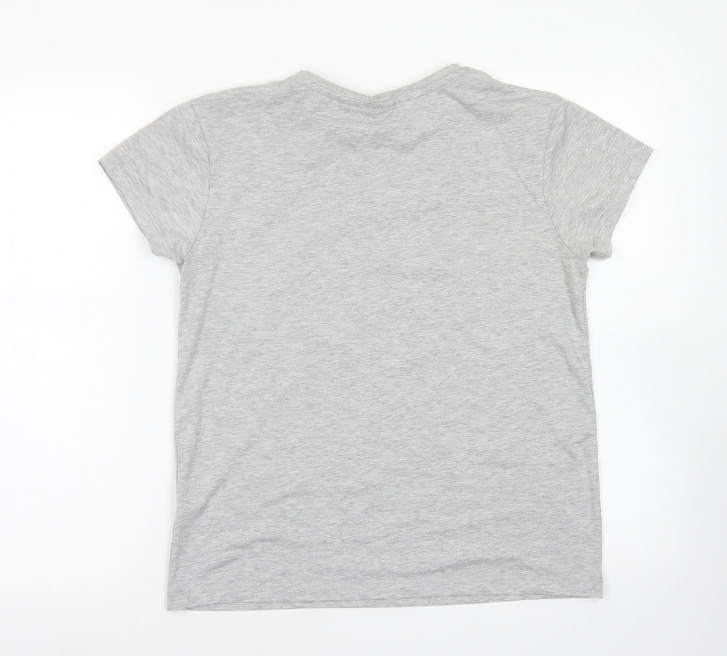 Primark Womens Grey  Polyester Basic T-Shirt Size S Crew Neck - Friends