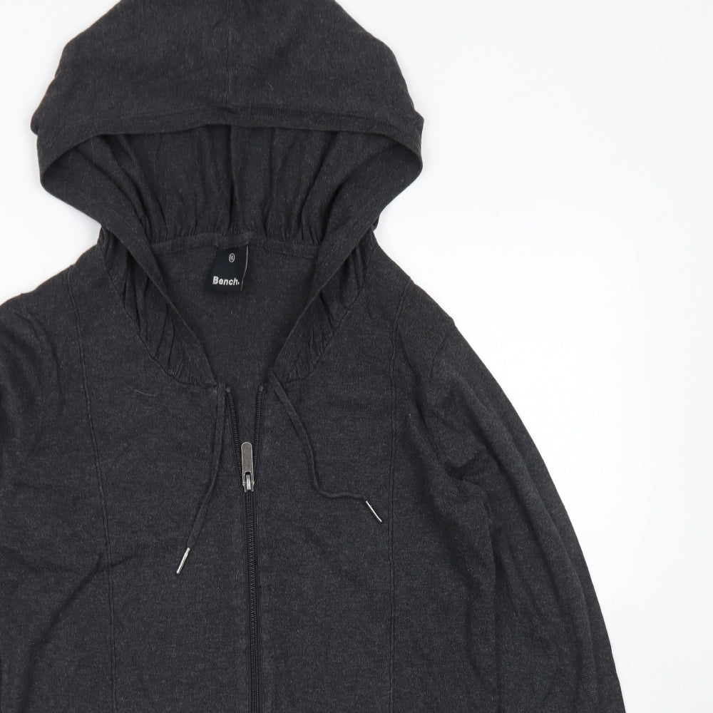 Bench Womens Grey  Cotton Full Zip Hoodie Size XL  Zip