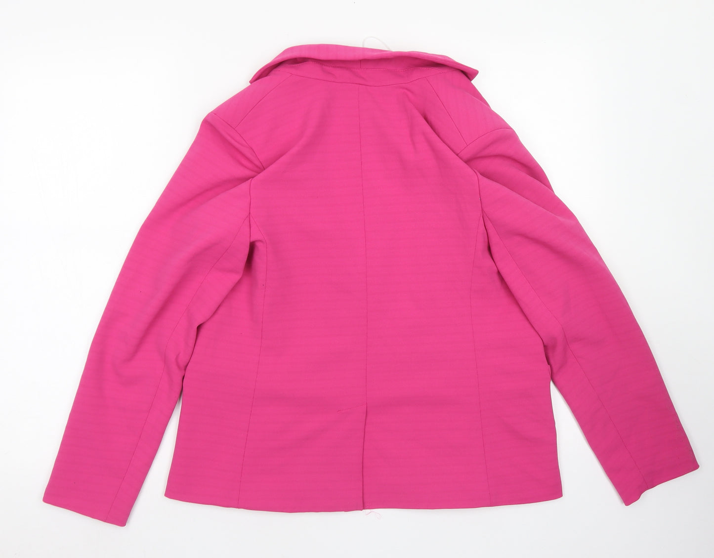 New Look Womens Pink  Polyester Jacket Blazer Size 6