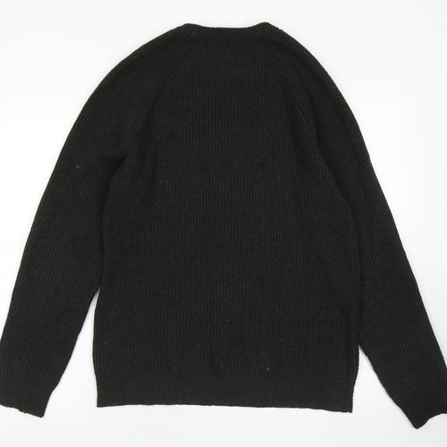 F&F Mens Green Crew Neck  Polyester Pullover Jumper Size S
