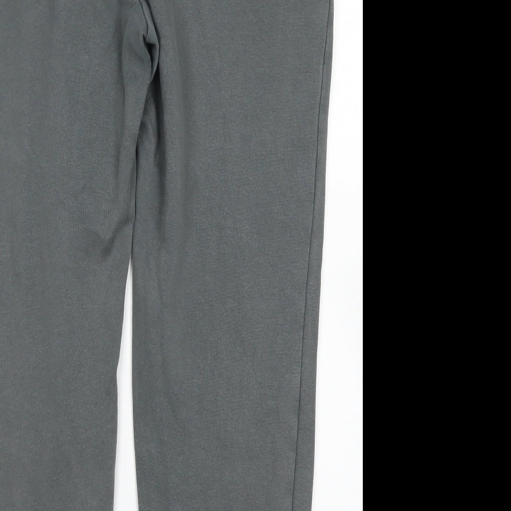 TU Mens Grey  Cotton Jogger Trousers Size L L26 in Regular Drawstring