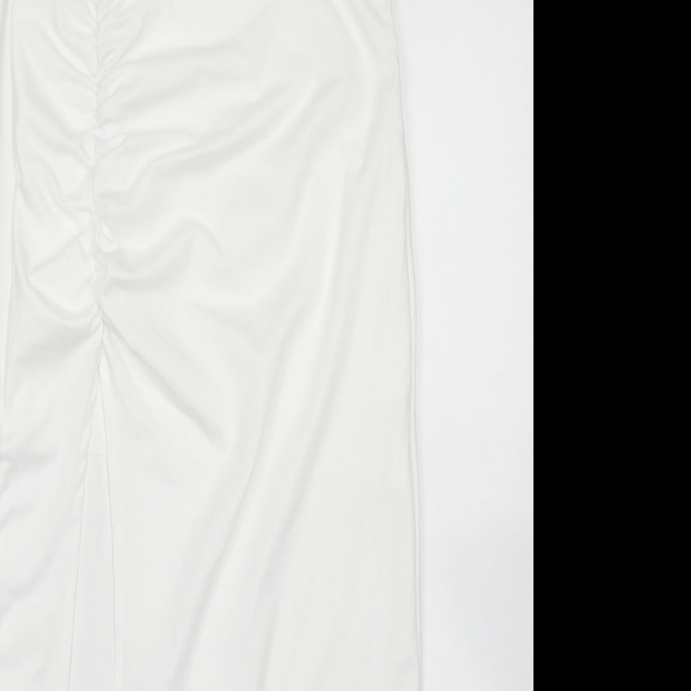 SheIn Womens White  Polyester Bandage Skirt Size XS
