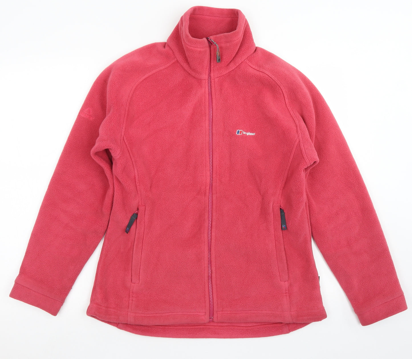 Berghaus Womens Pink  Polyester Full Zip Sweatshirt Size 12  Zip