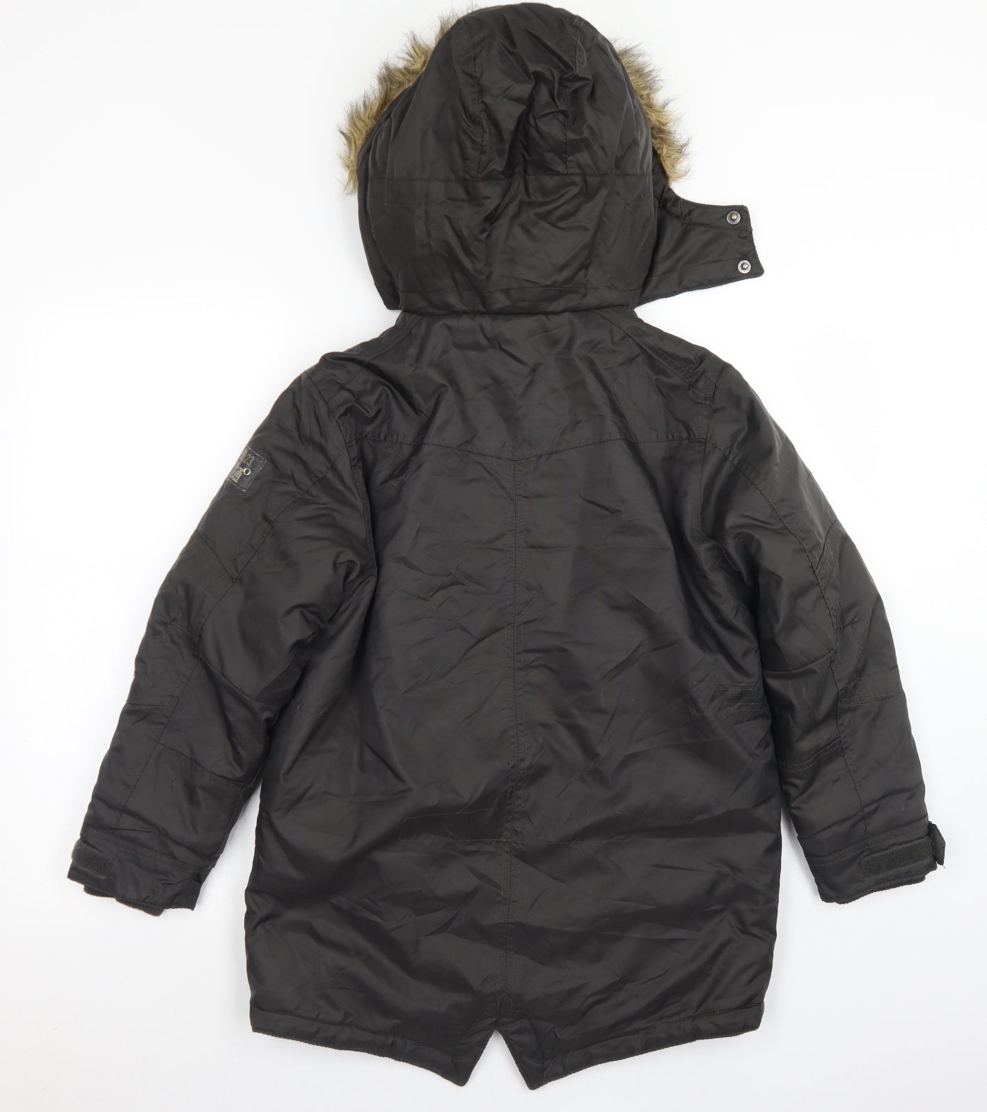 NEXT Boys Grey   Parka Coat Size 10 Years  Zip
