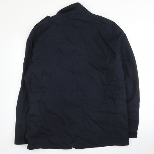 Debenhams Mens Blue   Military Jacket Coat Size M  Zip