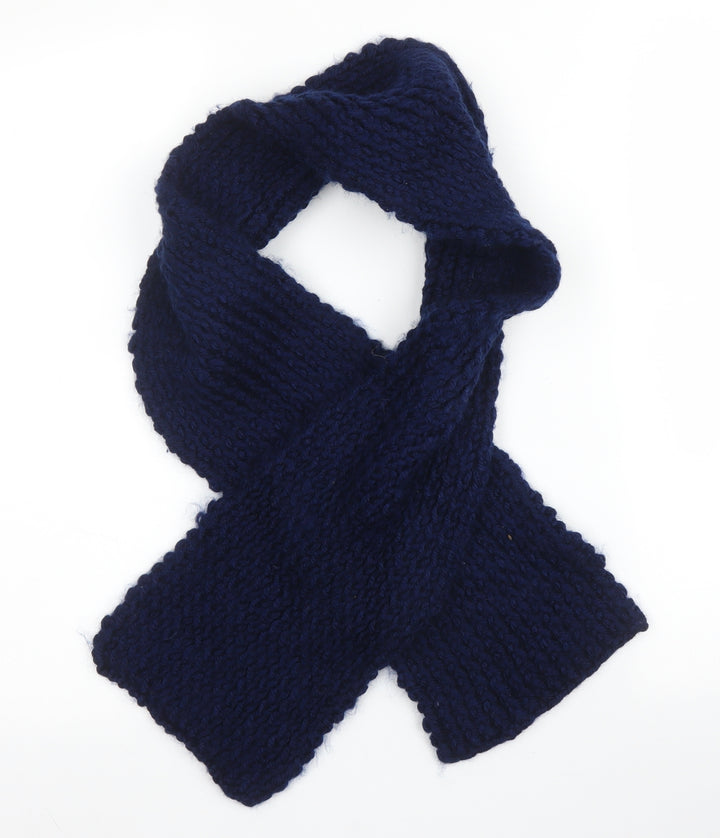 Preworn Unisex Blue  Acrylic  Scarf