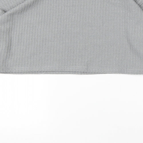 Preworn Womens Grey Boat Neck  Polyester Pullover Jumper Size L
