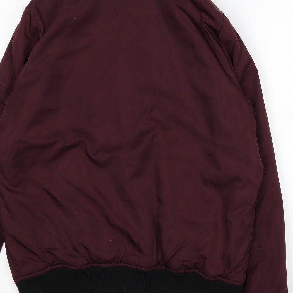 Dorothy Perkins Womens Purple Paisley  Bomber Jacket Coat Size 12  Zip