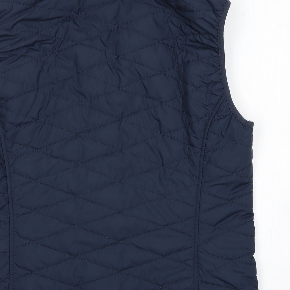 Jack Wolfskin Womens Blue   Gilet Jacket Size L  Zip