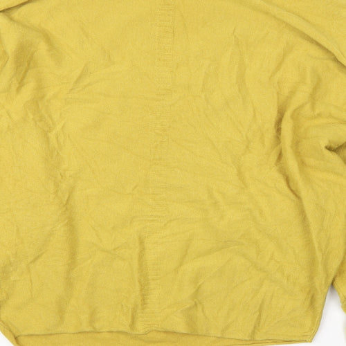 Preworn Womens Yellow Round Neck  Viscose Pullover Jumper Size M