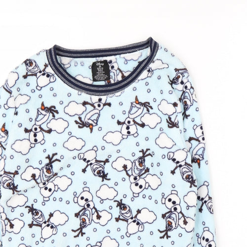 Primark Womens Blue Round Neck  Polyester Pullover Jumper Size 6   - Frozen