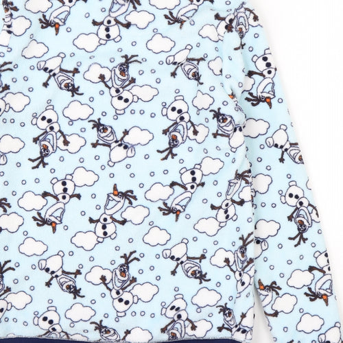 Primark Womens Blue Round Neck  Polyester Pullover Jumper Size 6   - Frozen