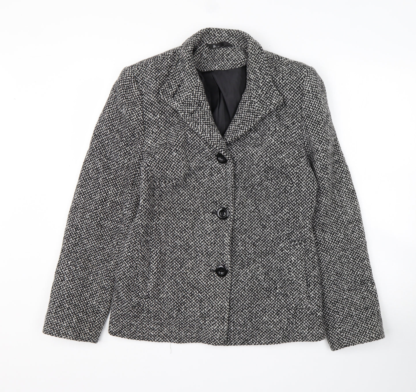 BHS Womens Black   Jacket Blazer Size 14  Button