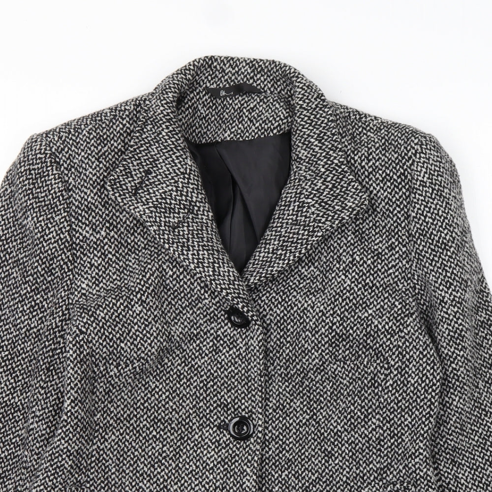 BHS Womens Black   Jacket Blazer Size 14  Button