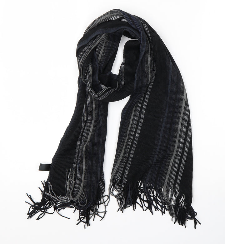 Primark Mens Blue Striped Acrylic Scarf One Size
