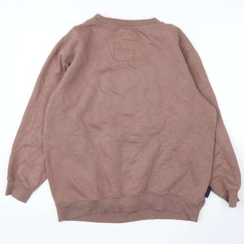 Tokyo Laundry Womens Brown Round Neck  Cotton Pullover Jumper Size 14