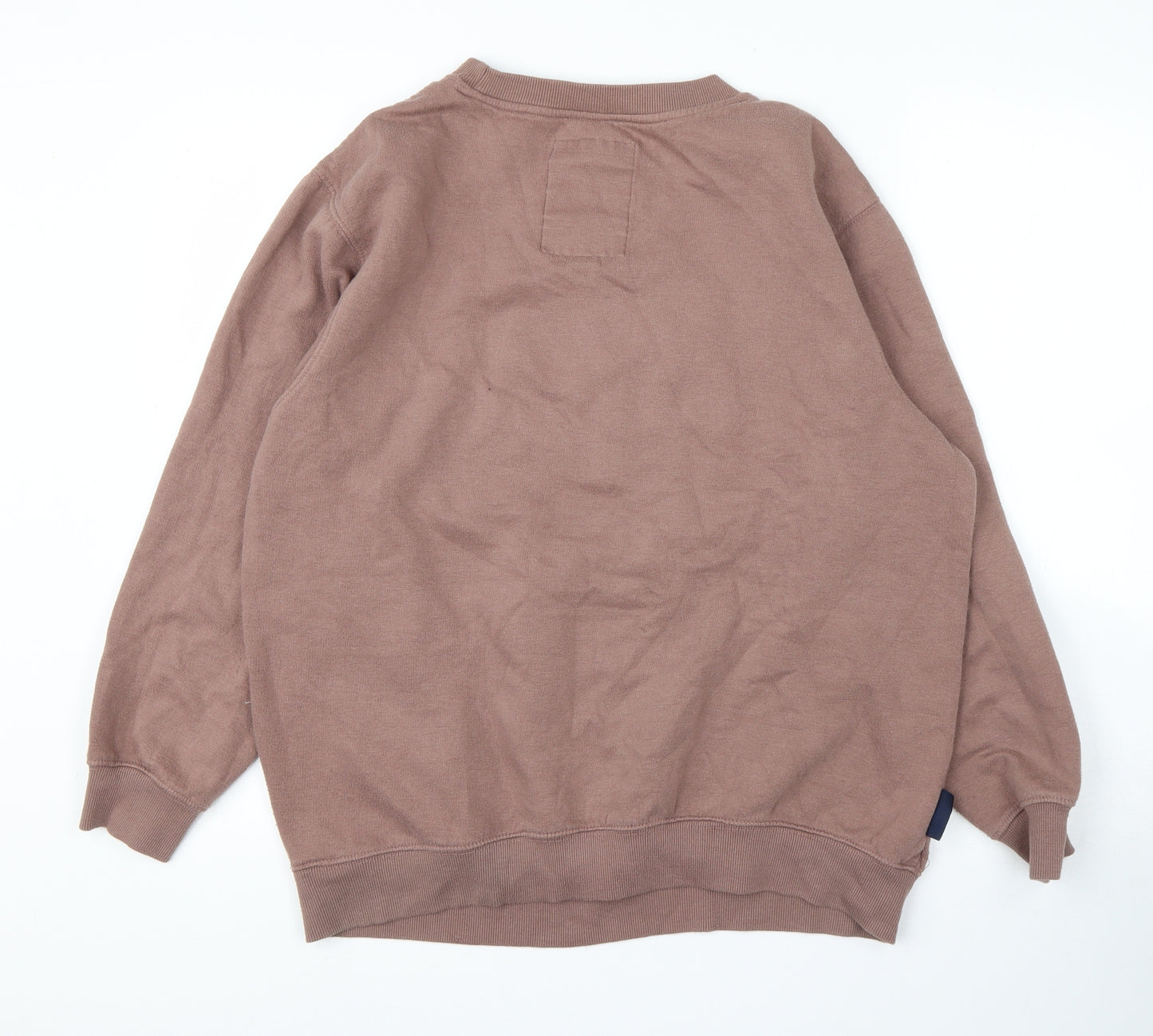Tokyo Laundry Womens Brown Round Neck  Cotton Pullover Jumper Size 14