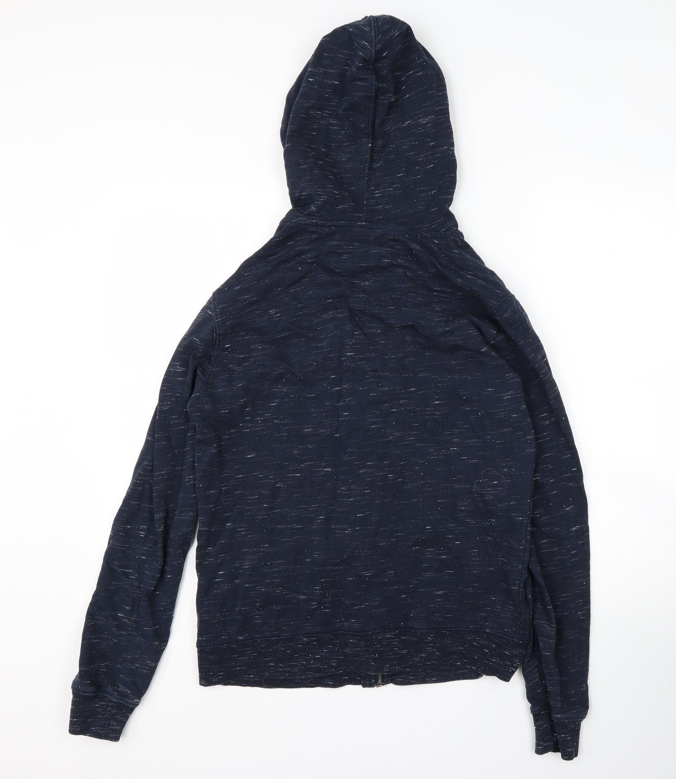 Zara Mens Blue  Cotton Full Zip Hoodie Size M