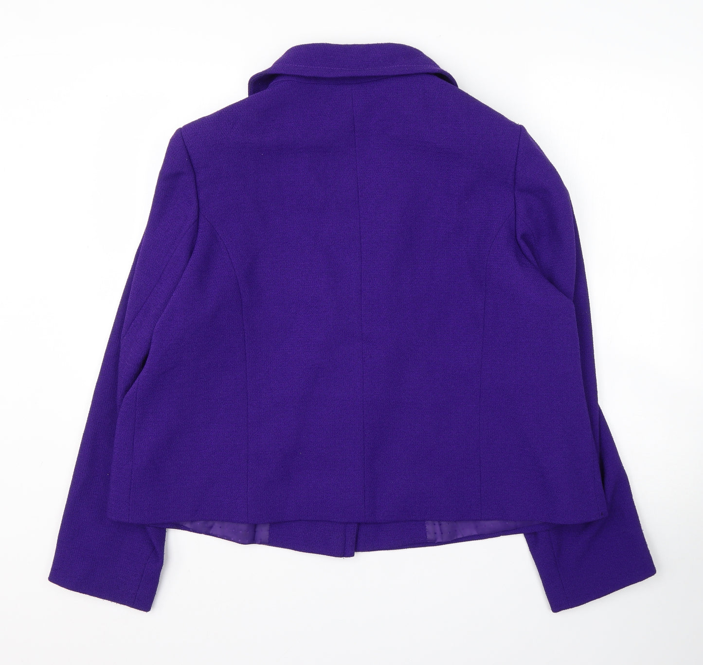 M&S Womens Purple   Pea Coat Jacket Size 18  Button