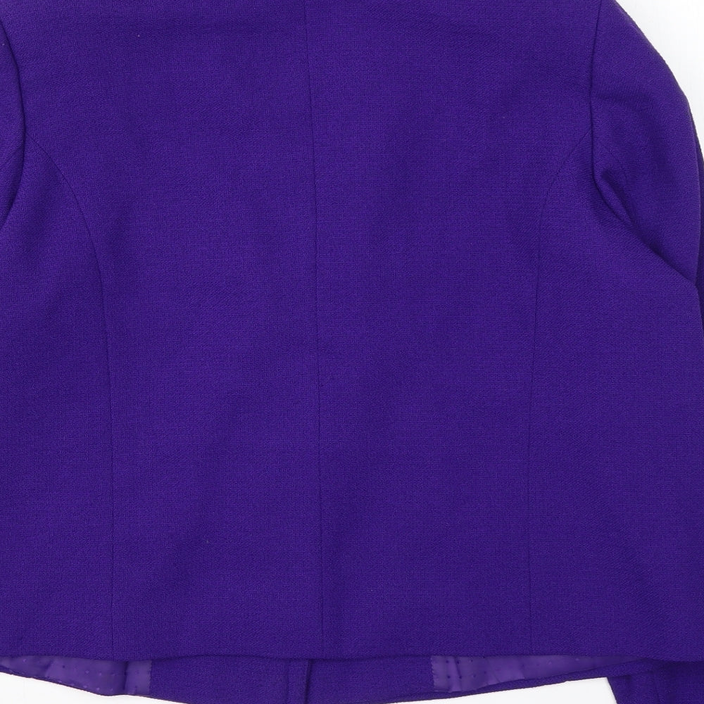 M&S Womens Purple   Pea Coat Jacket Size 18  Button