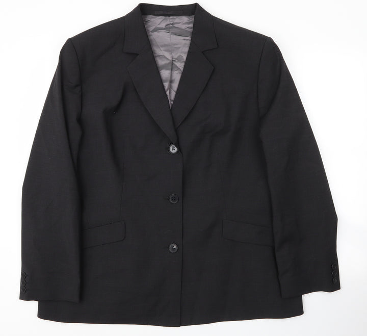 Wardrobes Mens Grey Polyester Jacket Suit Jacket Size 48