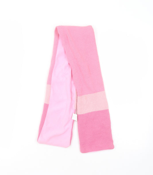 Matalan Girls Pink  Acrylic Scarf Scarves & Wraps Size Regular  - 3-6 years