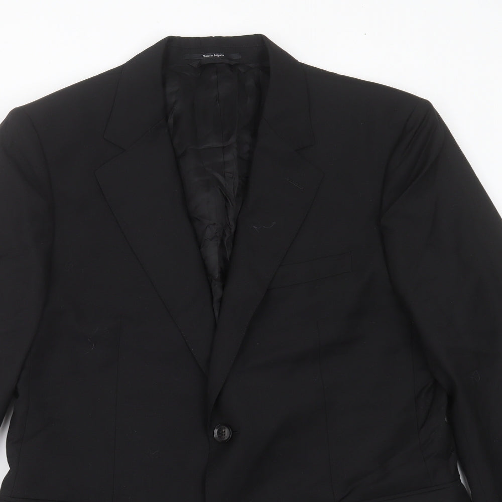 Gucci Mens Black  Wool Jacket Suit Jacket Size 38
